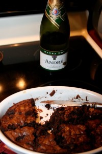 Champagne and Brownies