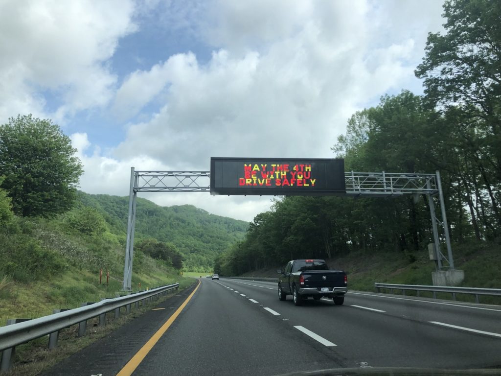 highway sign - 4 may 2019